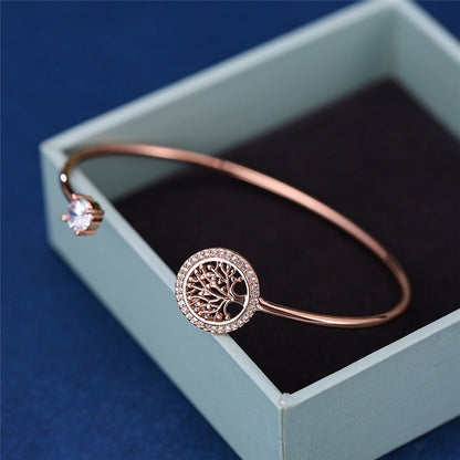 Verstellbares Armband mit Lebensbaum 