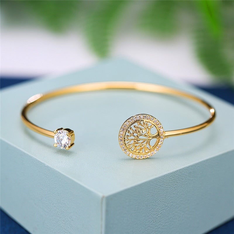 Verstellbares Armband mit Lebensbaum 