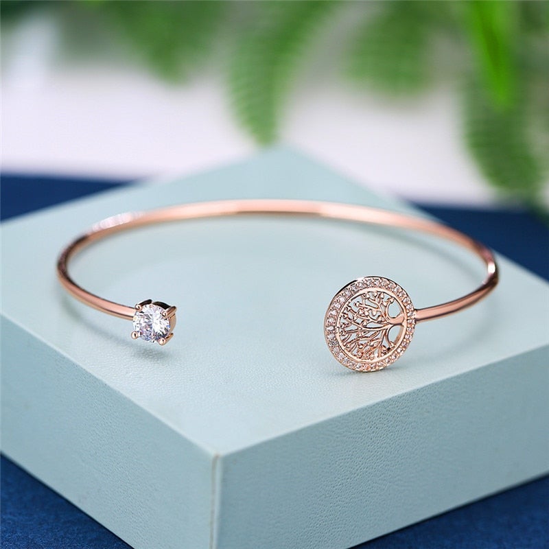 Verstellbares Armband mit Lebensbaum 