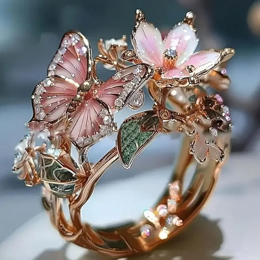 Nature Bright Schmetterling Zirkonia Ring