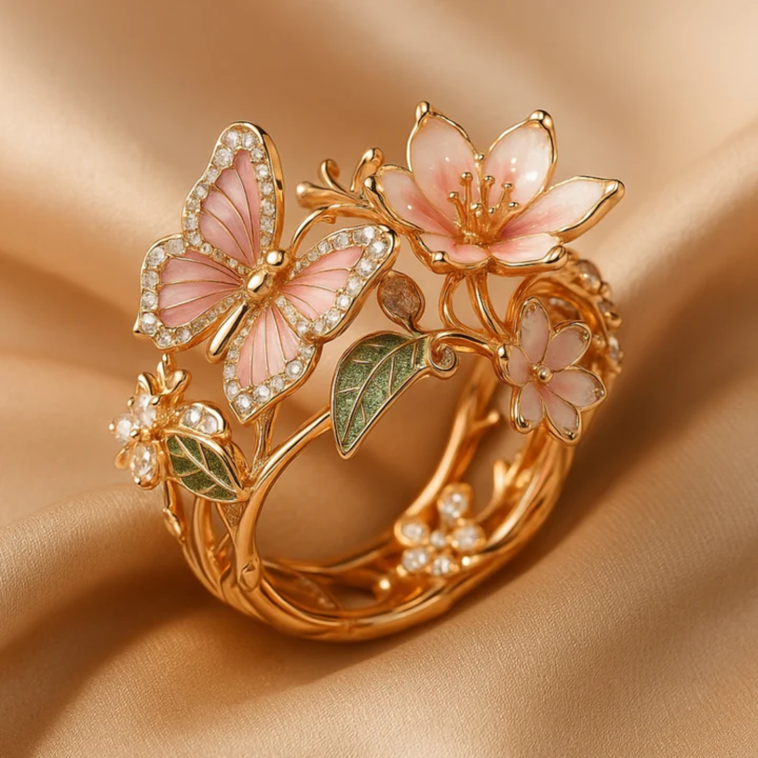 Nature Bright Schmetterling Zirkonia Ring