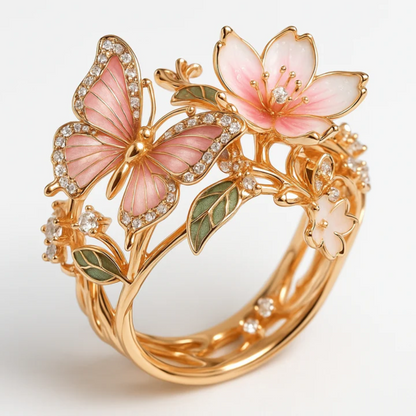 Nature Bright Schmetterling Zirkonia Ring