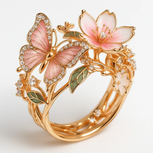 Nature Bright Schmetterling Zirkonia Ring